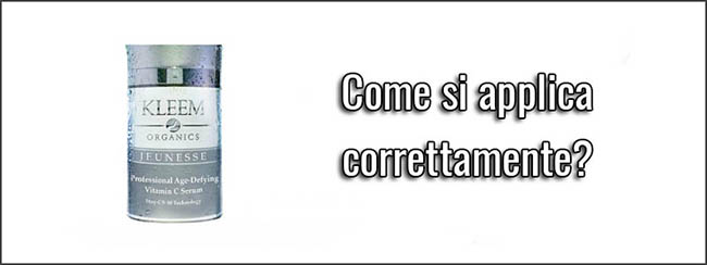 Come si applica correttamente