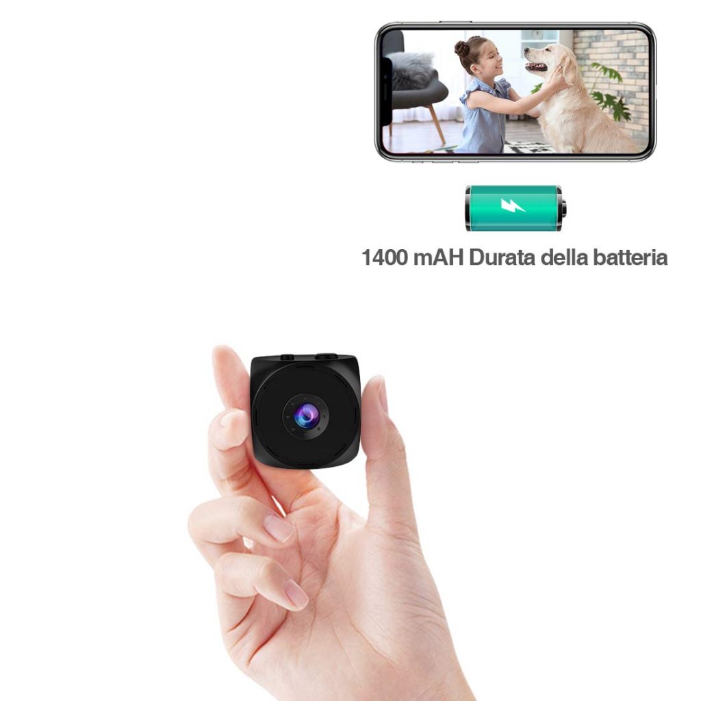 Telecamera IP Wiser Per Interni - Rilevamento Movimento, Wi-Fi 2.4GHz, Connessione Micro USB