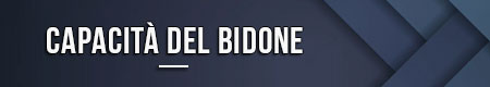 Capacità del bidone