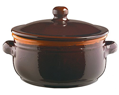 Casseruola, in terracotta, 2 manici, 18 cm