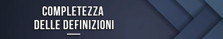 Completezza delle definizioni