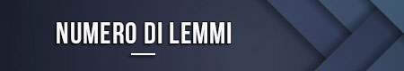 Numero di lemmi