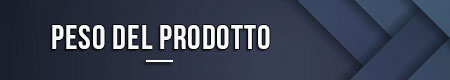 Peso del prodotto