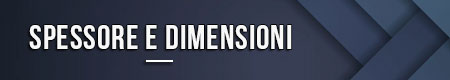Spessore e dimensioni
