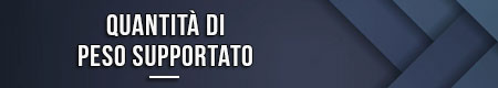 Quantità di peso supportato