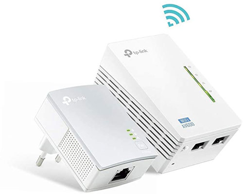 Coppia Adattatori Powerline Alfa AHPE305 – 200 Mbps, Ethernet, Plug & Play, Nuovi