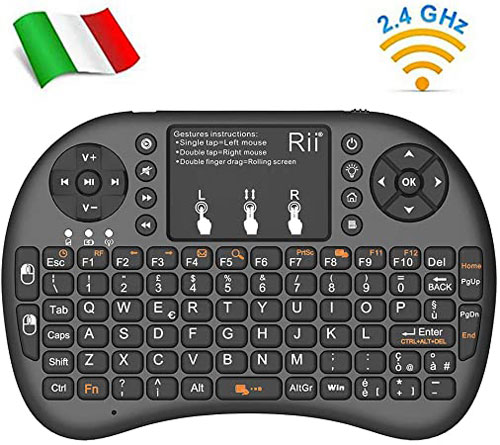 Rii Mini I8 Wireless (Supporto) [RT-MWK08 RF IT] | Italia