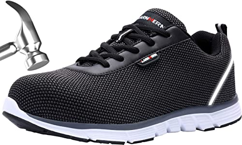 Scarpe Antinfortunistiche Uomo/Donna Leggere - Punta In Acciaio, Antiscivolo, Traspiranti, Certificazione UE