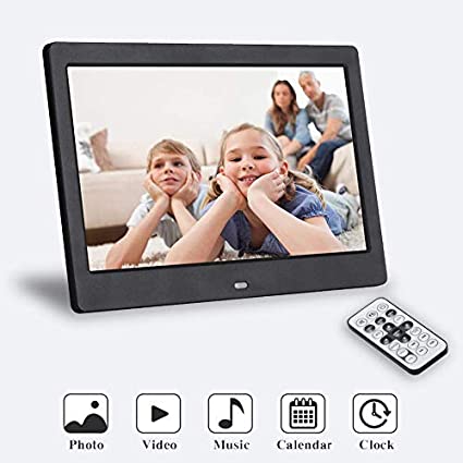 Cornice Digitale Fambrow 8 Pollici HD - Wi-Fi, Telecomando, Supporta USB/SD Fino A 32GB, Calendario, Sveglia - Regalo Ideale Per Famiglia E Anziani