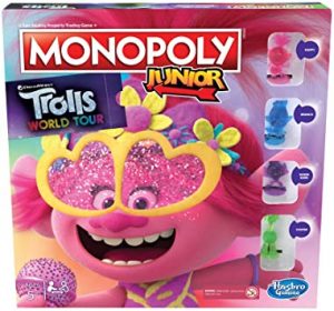 Hasbro Gaming MONOPOLY JUNIOR TROLLS WORLD TOUR EDITION