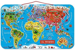 Janod Puzzle magnetico Carta del Mondo