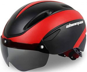 Shinmax 001helmet-black red