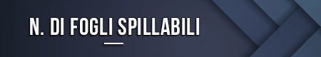 N. di fogli spillabili