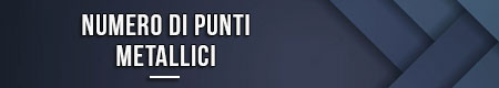 Numero di punti metallici