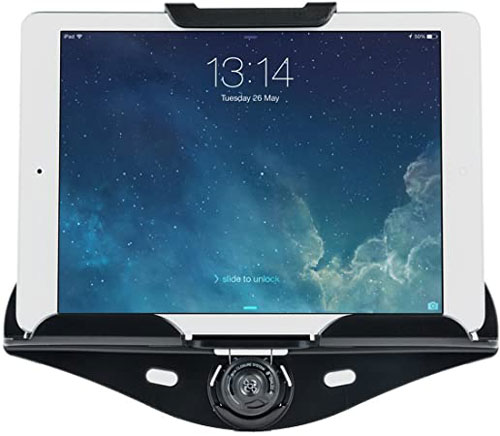 Warxin Supporto Tablet Auto Supporto Poggiatesta per Auto Universale Porta Tablet Regolabili Dimensioni Diverse Rotazione a 360 Gradi Compatibile con 6-12 Pollici iPad Mini Samsung Tab e Smartphone 