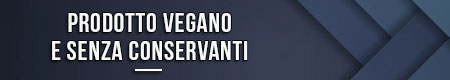 Prodotto vegano e senza conservanti