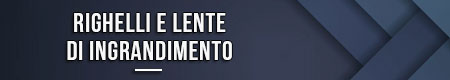 Righelli e lente di ingrandimento
