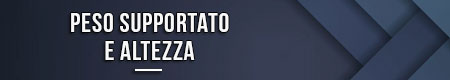 Peso supportato e altezza