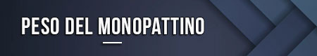 Peso del monopattino