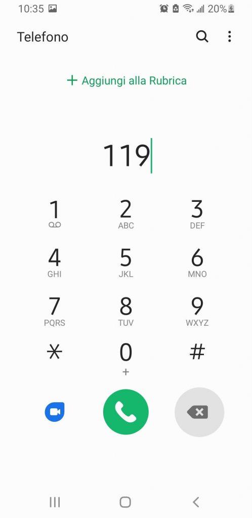 Digitate-il-numero-119