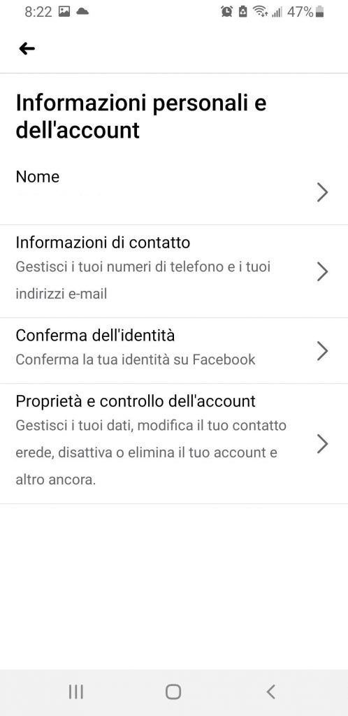 Informazioni-personali-e-dell’account