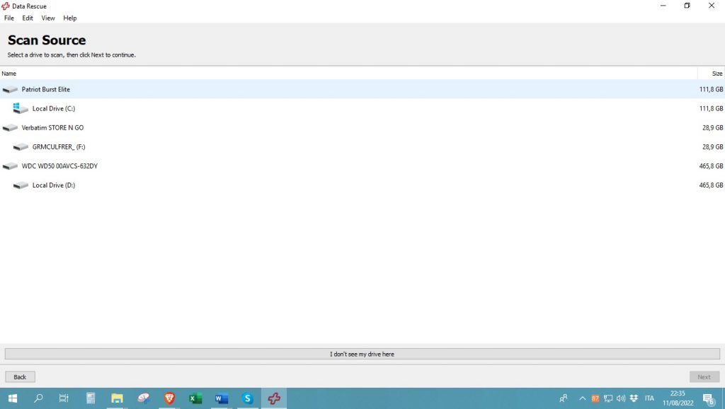 Selezionare-l'unità-da-scansionare