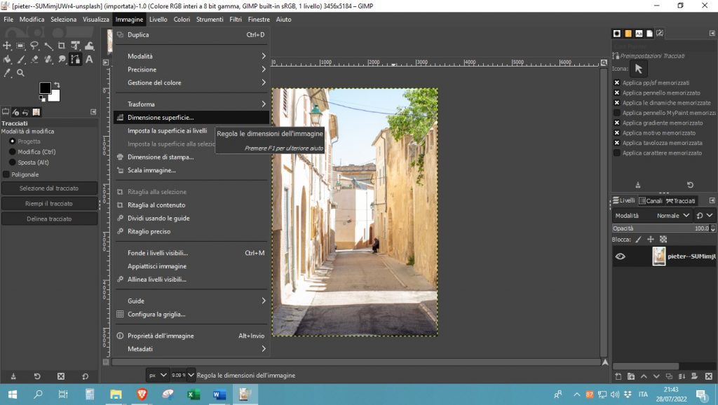 selezionare-Dimensione-superficie