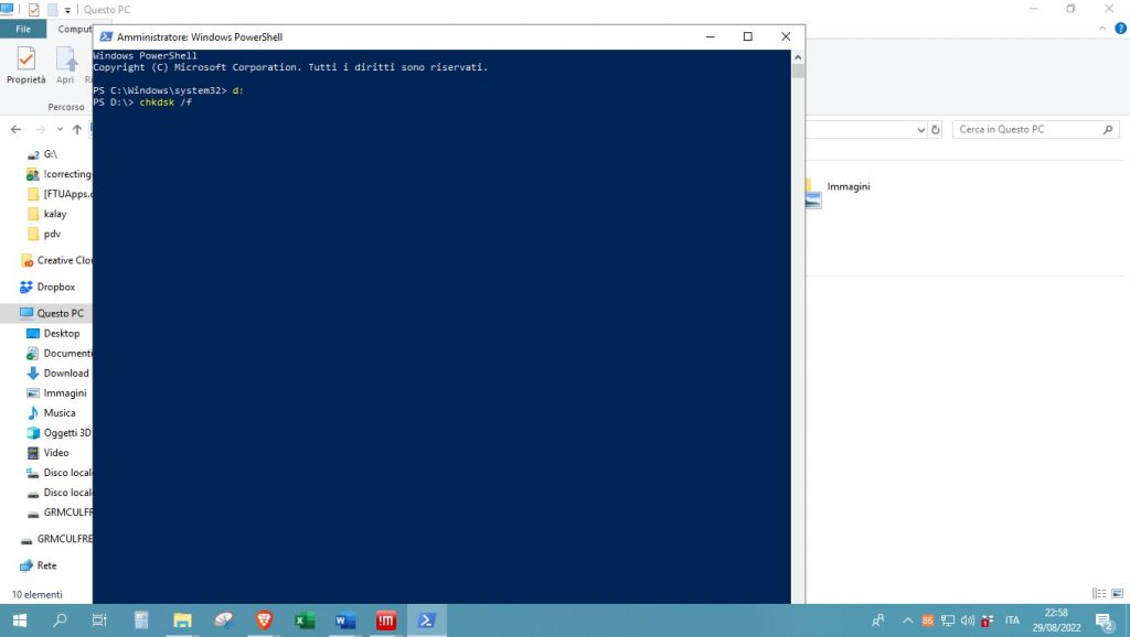 sostituire-il-comando-con-X