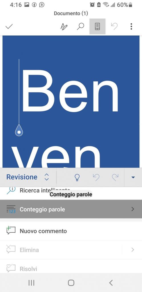 Selezionate-Conteggio-parole