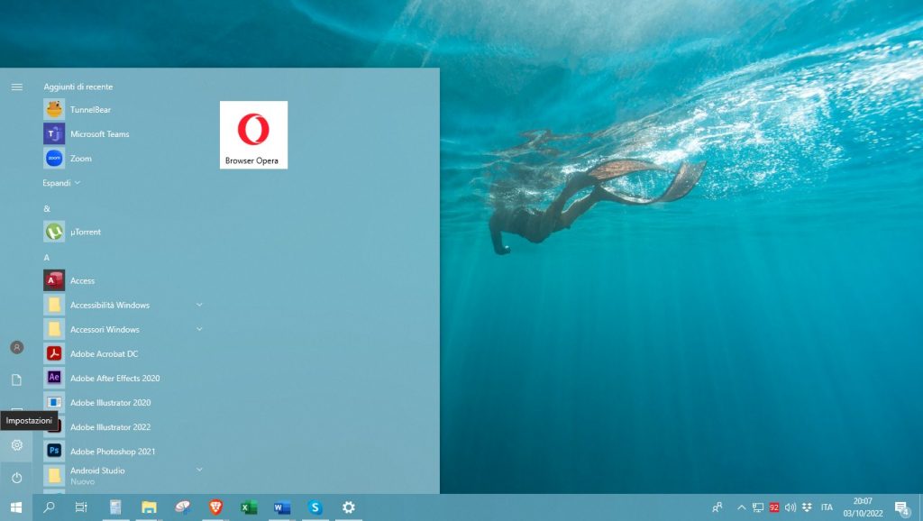 andate-in-Impostazioni