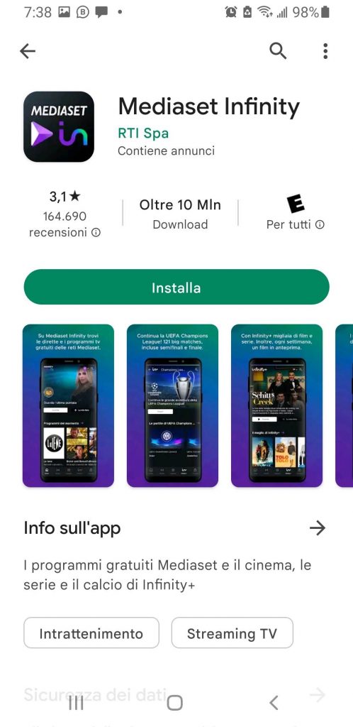 app-Mediaset-Infinity