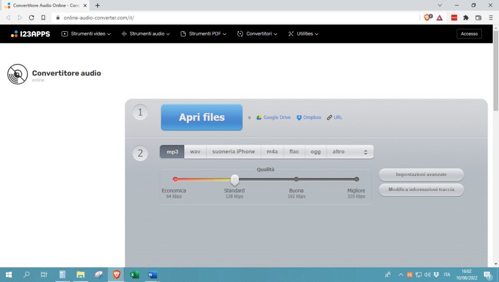 Convertitore-audio-123apps