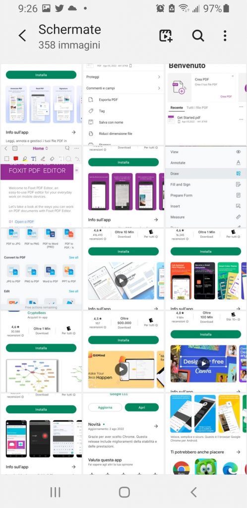 Schermate-della-galleria