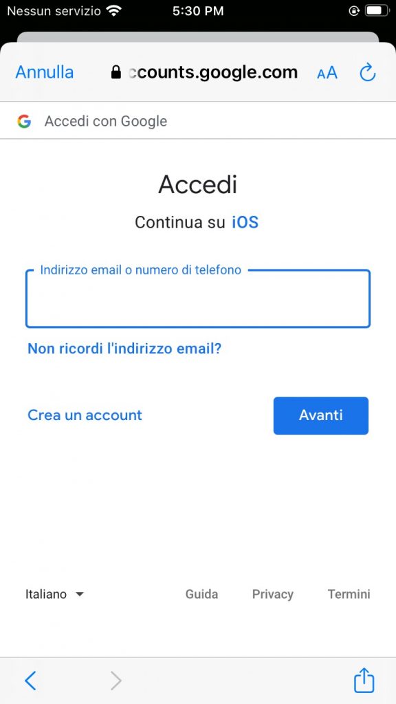 Accedete-al-vostro-account