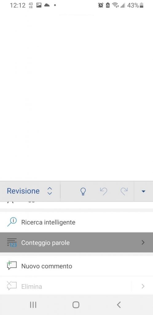 Fate-tap-su-Conteggio-parole