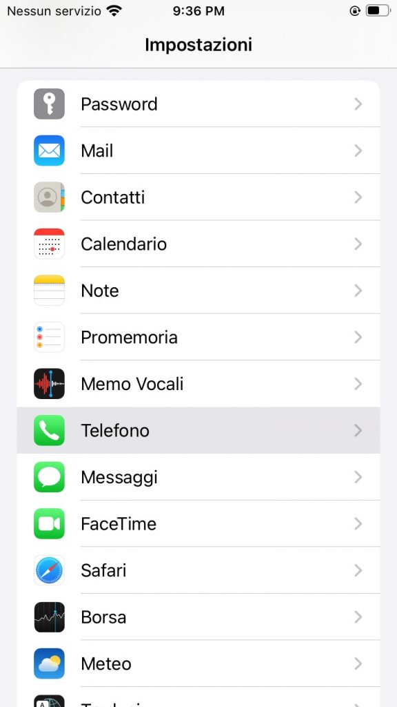 Fate-tap-su-Impostazioni
