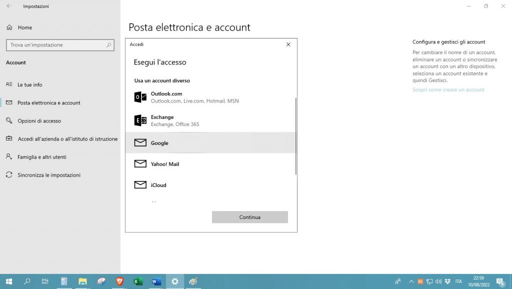 Posta-elettronica-e-account