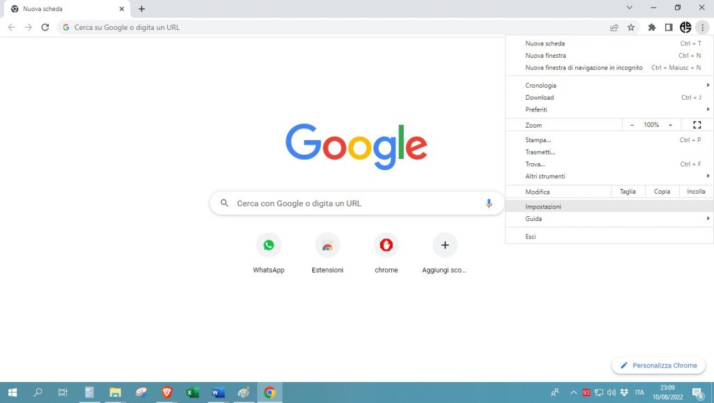 Selezionate-Impostazioni-Google