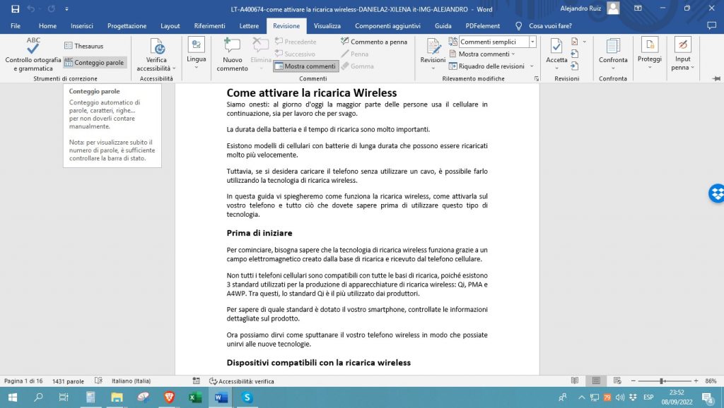Selezionate-la-voce-Conteggio-parole