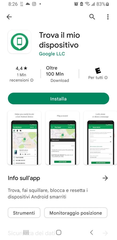 applicazione-Trova-il-mio-dispositivo