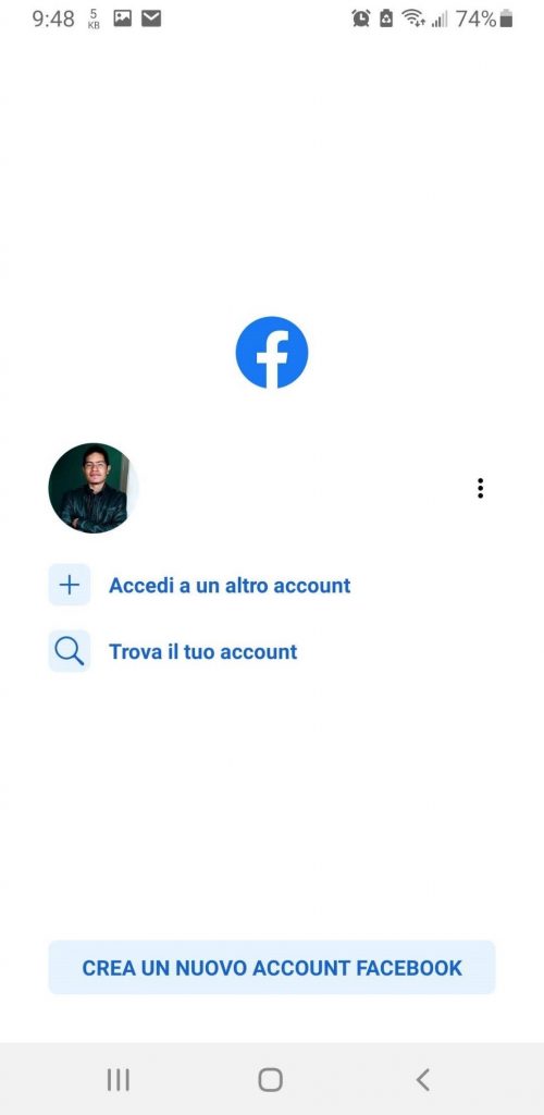 fate-tap-su-Accedi-a-un-altro-account