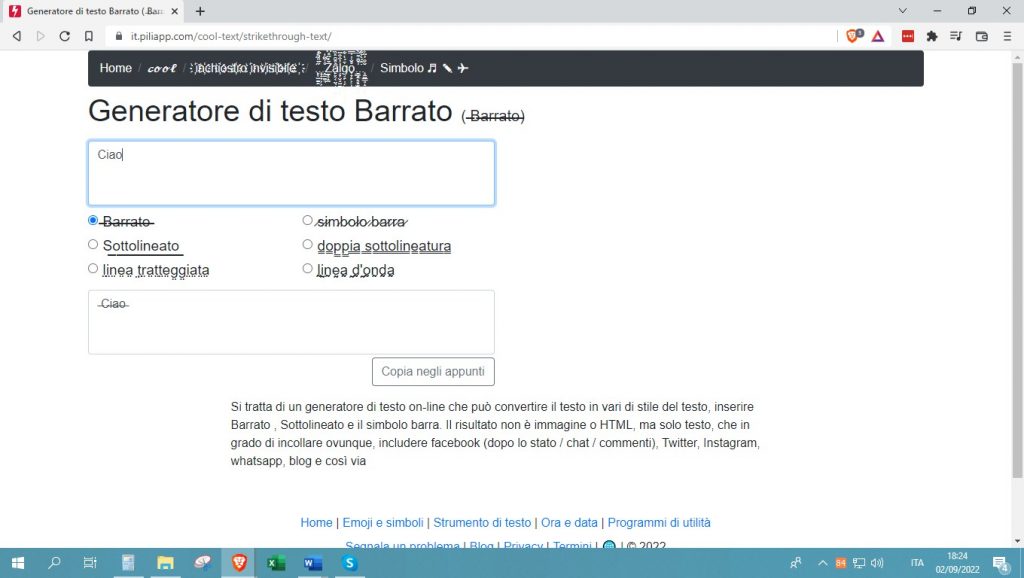 selezionare-la-voce-Barrato