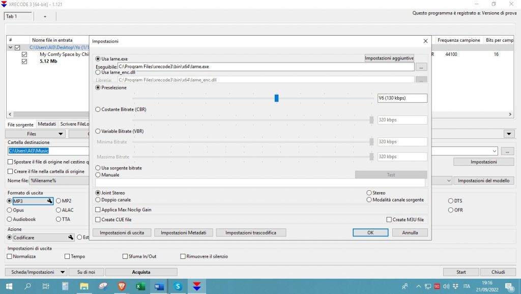 sezione-Cartella-destinazione